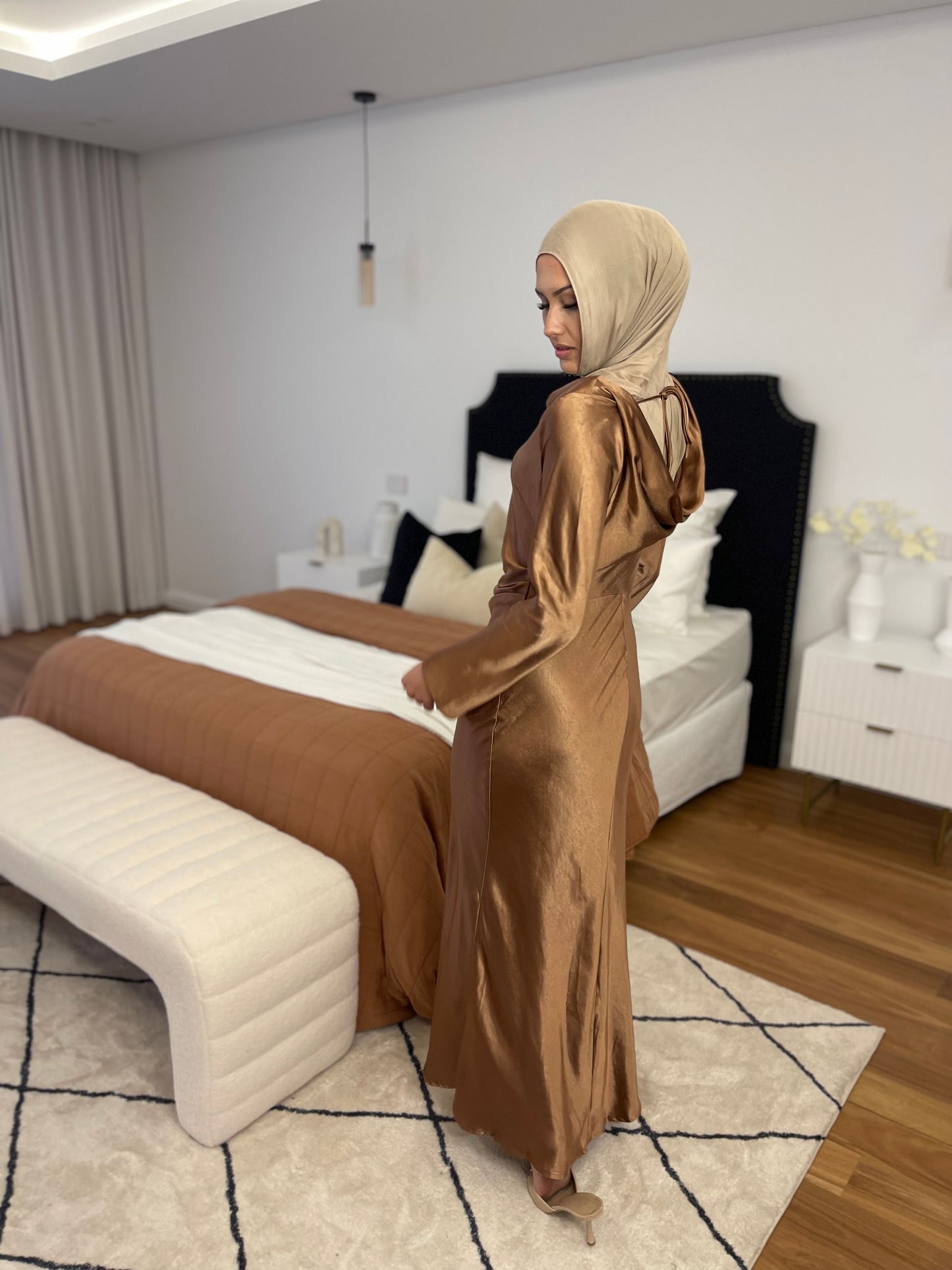 Nafah Dress Burnt orange