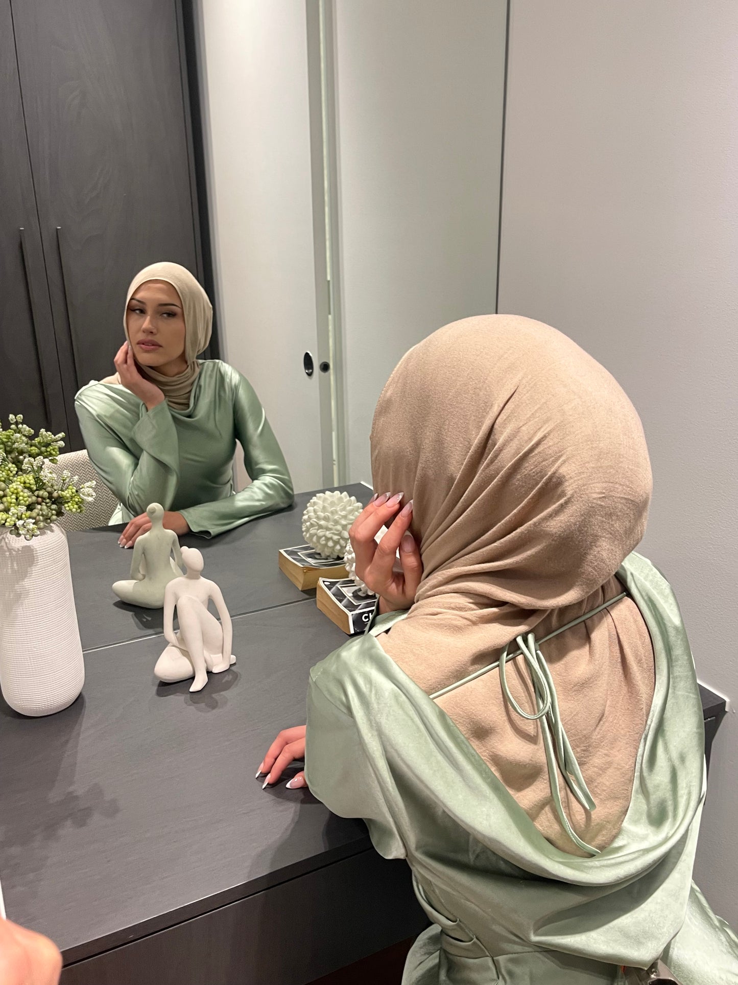 Nafah Dress Sage Green