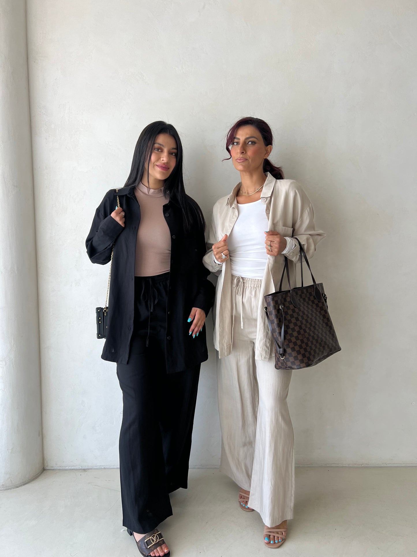 Lana linen set Black