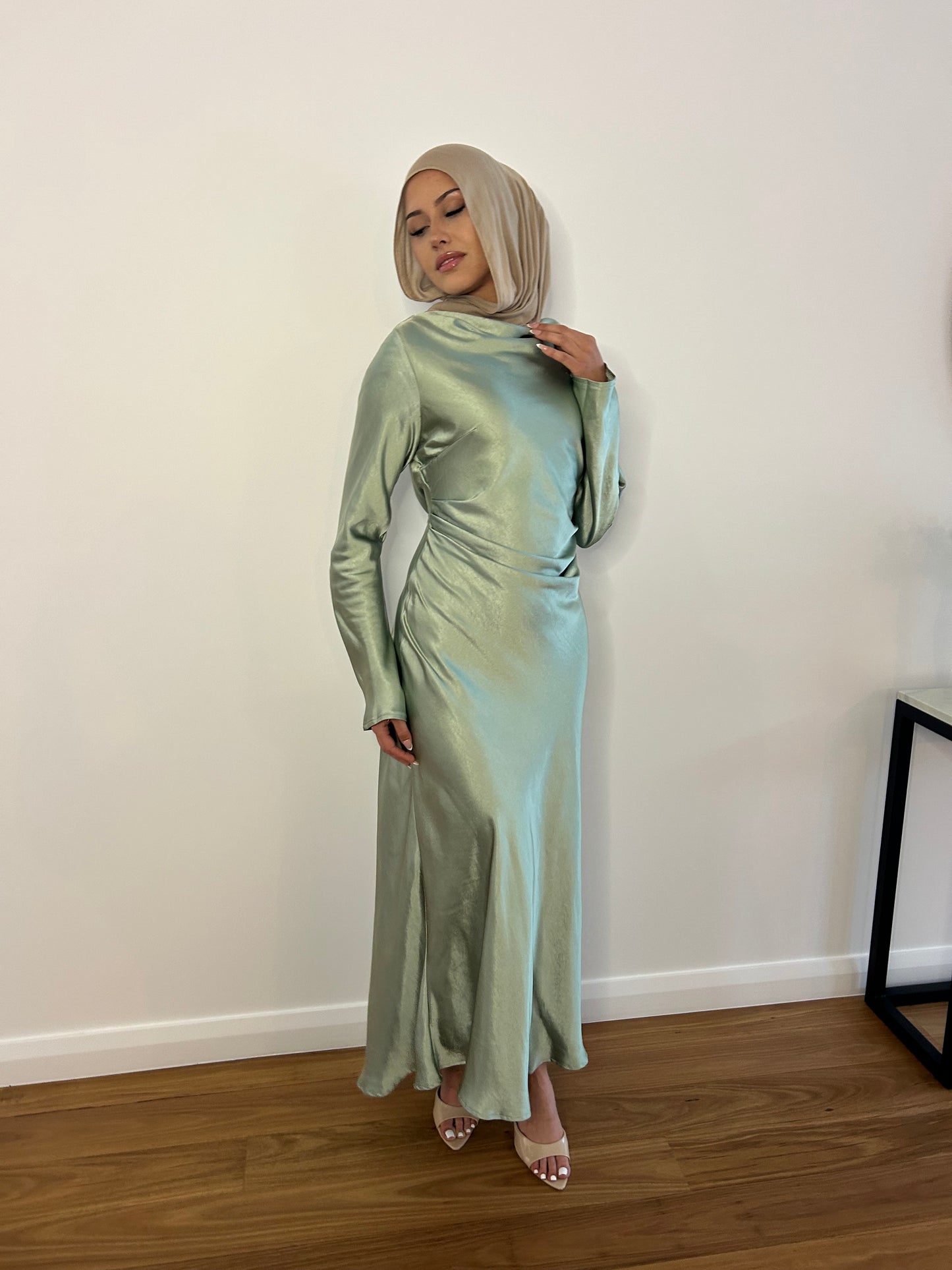 Nafah Dress Sage Green